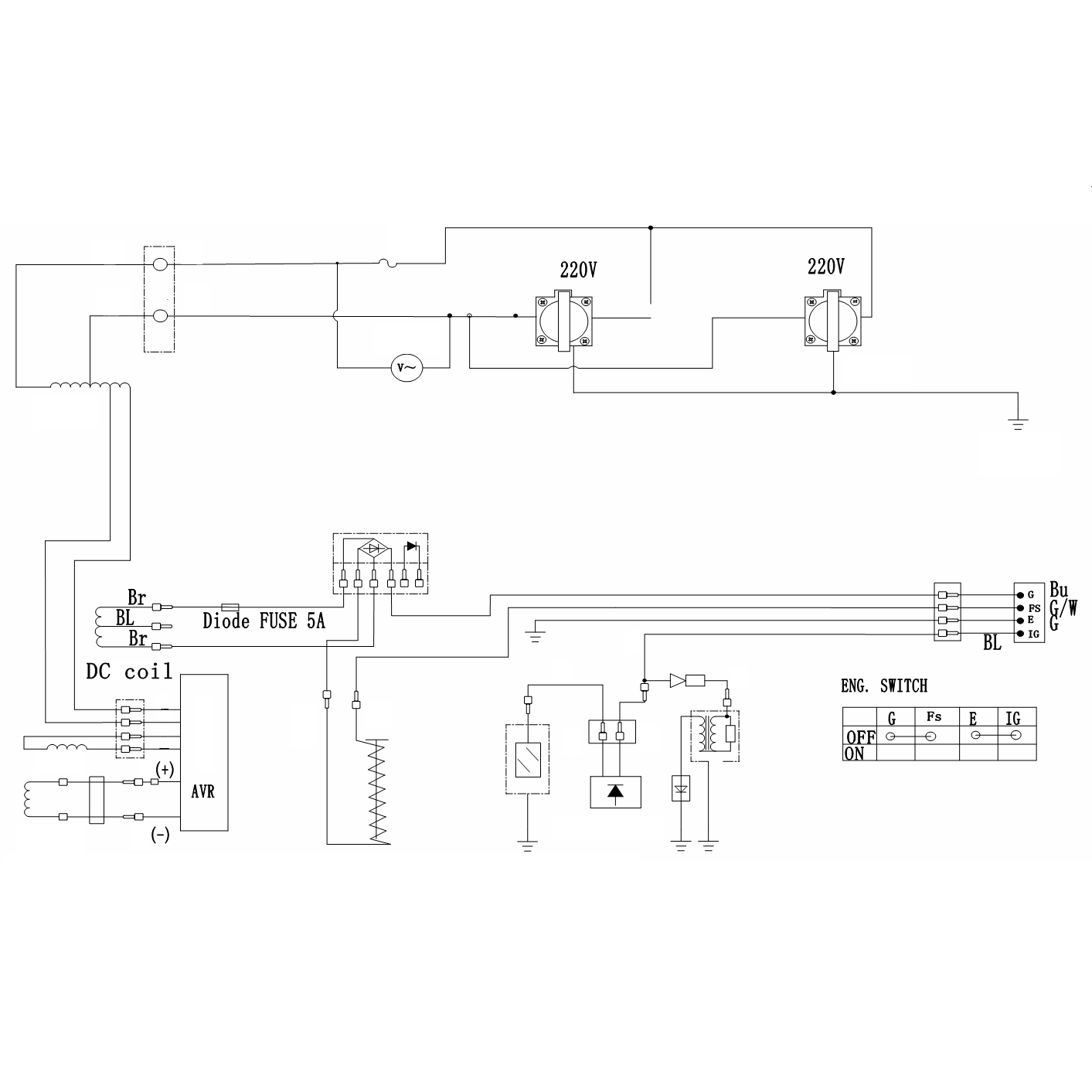 Генератор бензиновый СБ-5500