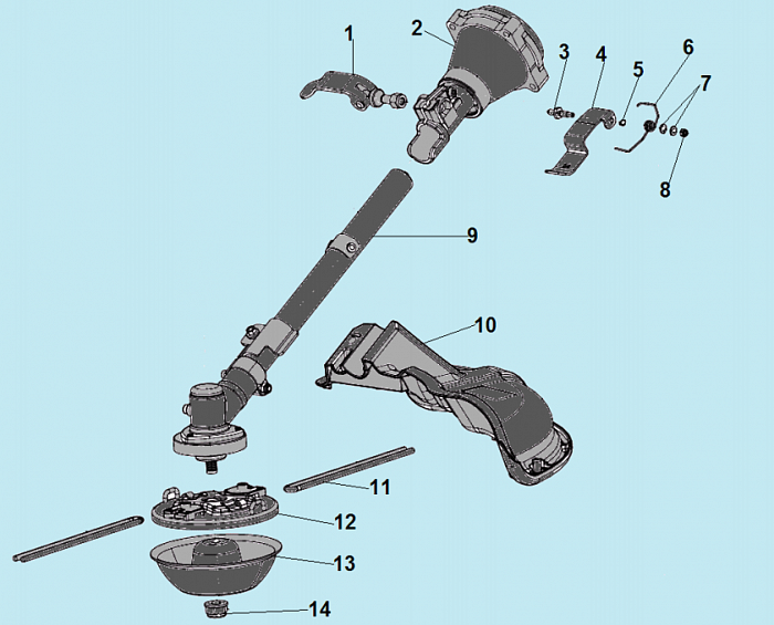 4 РЕДУКТОР - ГОЛОВКА ГАЗОНОКОСИЛКА CHAMPION LMH4412