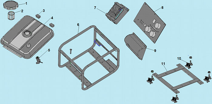 2 БАК - ПЛАТА ГЕНЕРАТОР CHAMPION IGG3600