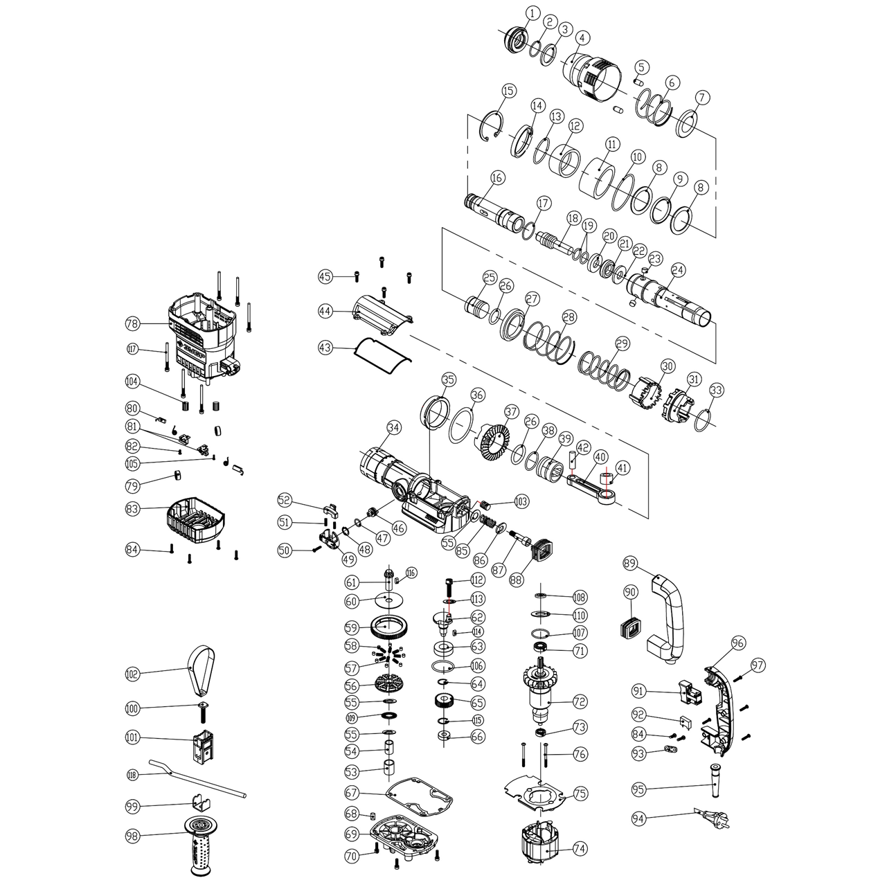 Перфоратор SDS-Max ЗПМ-45-1350 ЭВ
