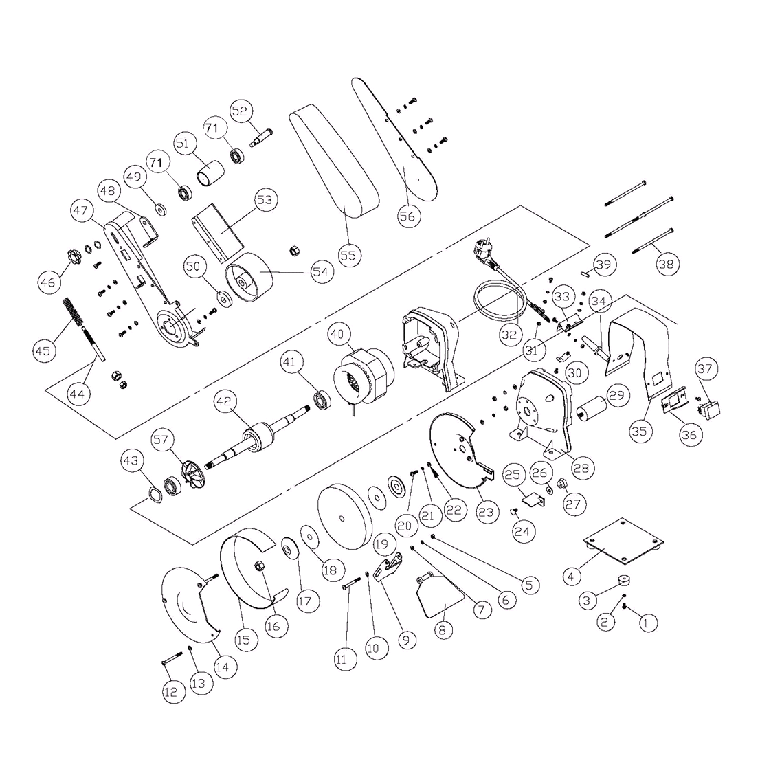 Станок точильный, увеличенная мощность ЗТШМ-150/686Л