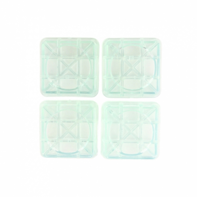 Антивибрационные подставки ИТАТЭН, 60х60х18мм, прозрачные, квадратные, 4шт