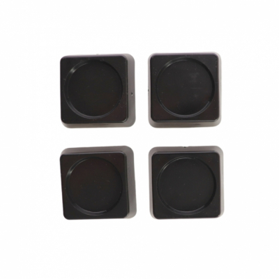 Антивибрационные подставки ИТАТЭН, 60х60х18мм, черные, квадратные, 4шт