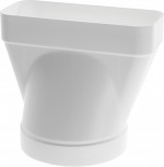 Переходник для плоского/круглого вентиляционного канала 150 мм, для вытяжки Bosch 00571653