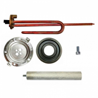 Комплект ТЭН 1,5 кВт (1500 Вт) RCF для водонагревателя Ariston + фланец + анод + прокладка + винт, 201790F1