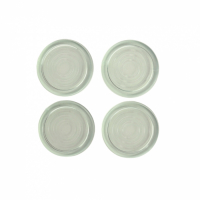 Антивибрационные подставки ИТАТЭН, D56мм, h6мм, прозрачные, тонкие, круглые, 4 шт